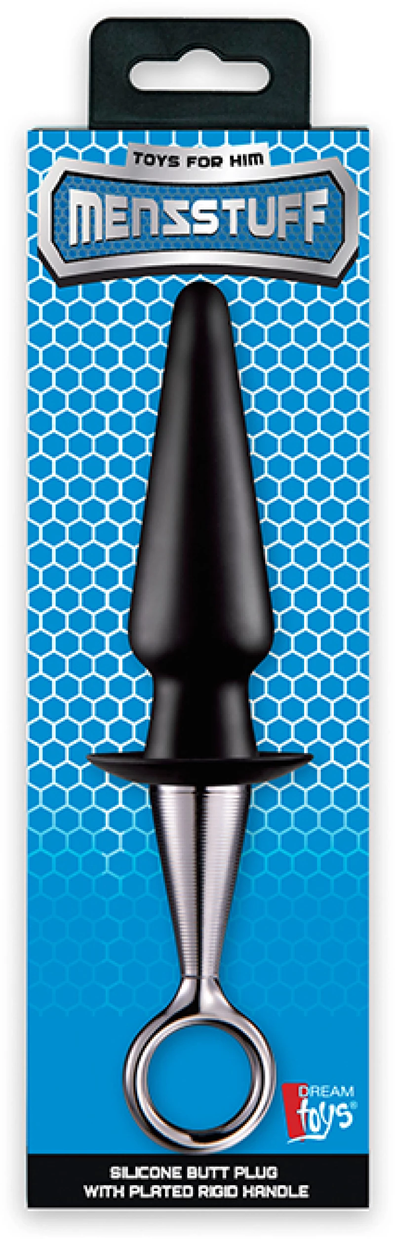 MENZSTUFF ANAL PLUG WITH PLATED HANDLE