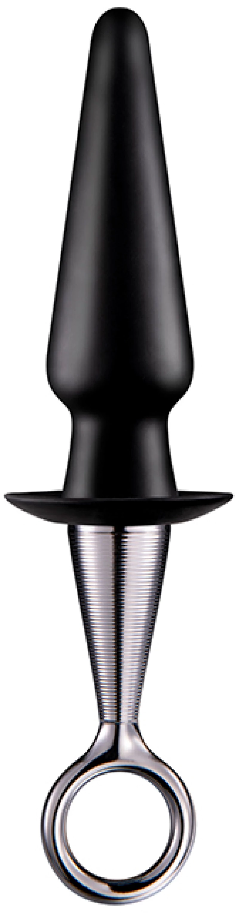 MENZSTUFF ANAL PLUG WITH PLATED HANDLE