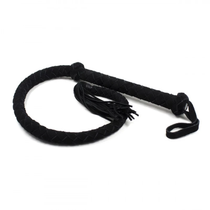 Naughty Toys Black Leather Flogger 108cm