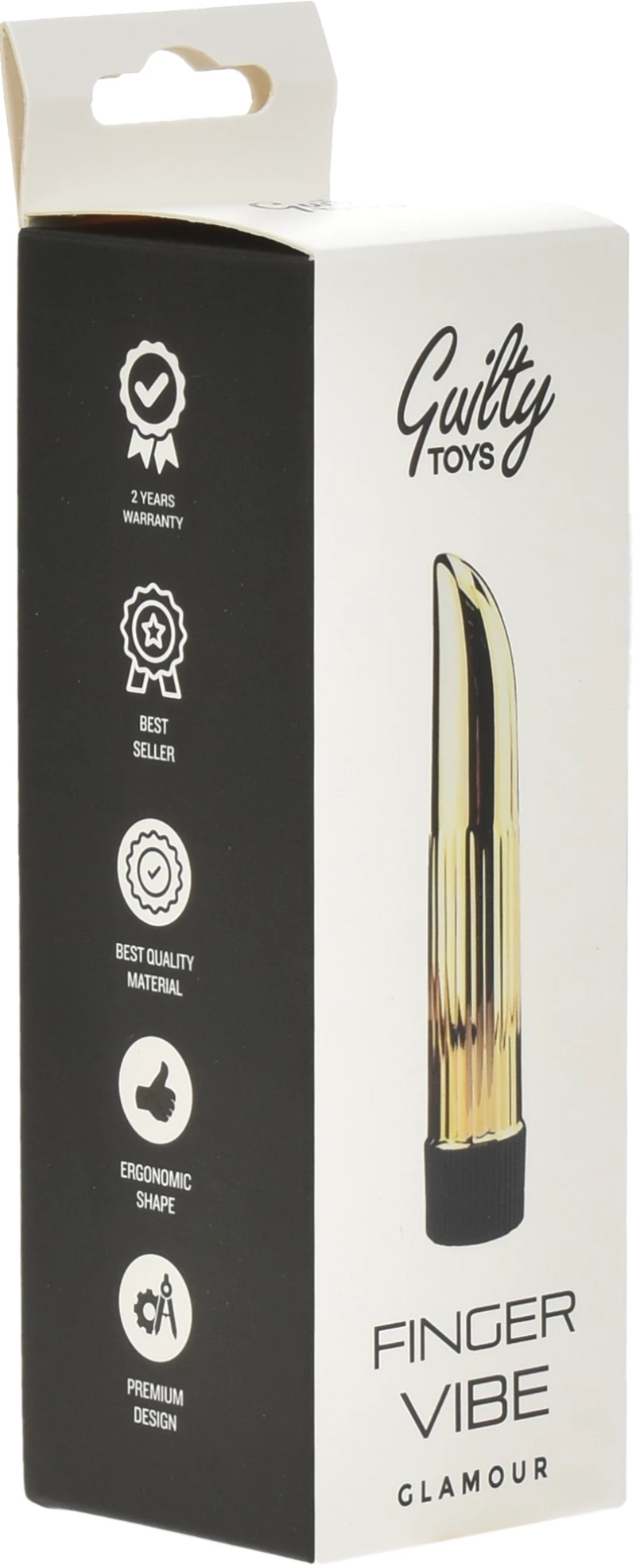Vibrator Finger Vibe Multispeed White 13.5 cm Guilty Toys