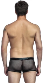 Black boxer with net