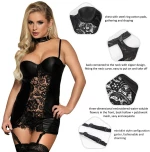 Commanding Black Collared Chemise