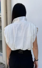 Πουκάμισο Γυναικείο Cropped White