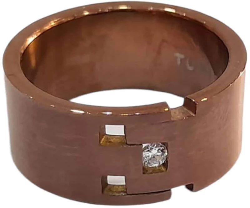 BD JEWELERY Δαχτυλιδι από ανοξειδωτο ατσαλι μπρονζε  HRK-2029