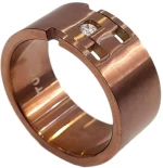 BD JEWELERY Δαχτυλιδι από ανοξειδωτο ατσαλι μπρονζε  HRK-2029