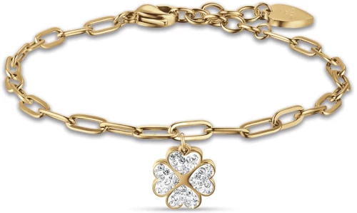 Βραχιόλι Γυναικείο από Ατσάλι 316L / Χρυσό Χρώμα / Μήκος 16+3 cm / Ιταλικού Οίκου LUCA BARRA / BK2200