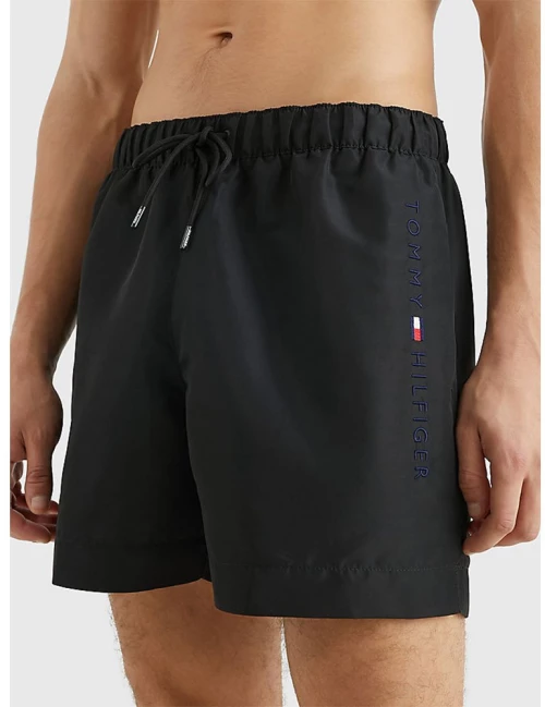 Ανδρικό Μαγιό Tommy Hilfiger - Μαύρο - Βερμούδα με τσέπες