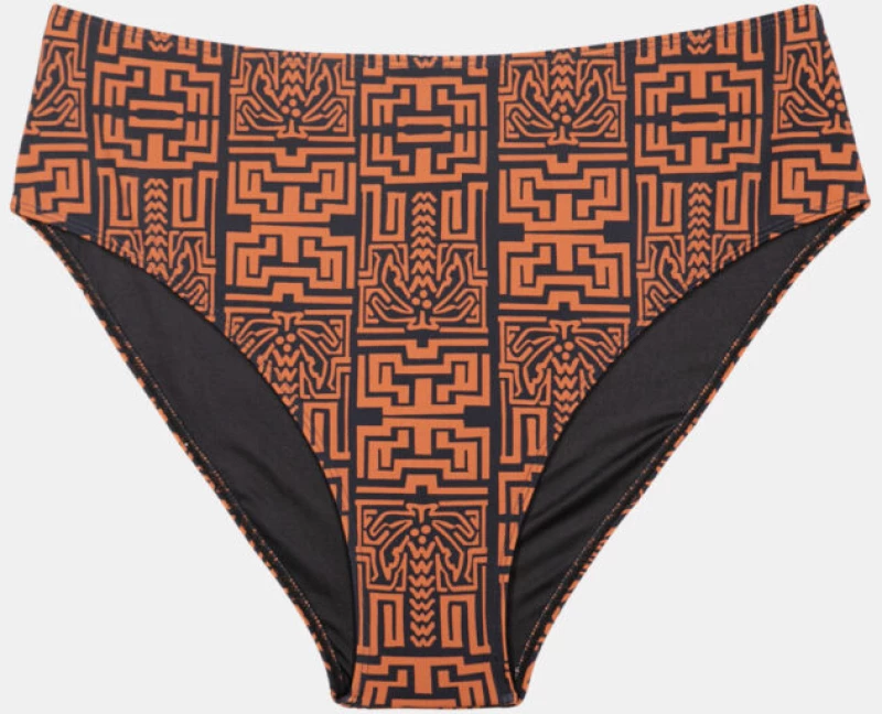 Μαγιό slip Plus Size Rock Club - TOTEM print - Μπικίνι κανονικό