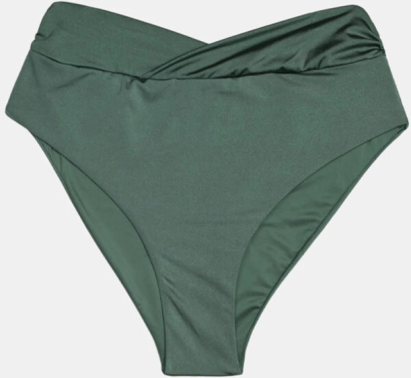 Μαγιό slip Plus Size Rock Club - Ψηλόμεσο Κυπαρισσί - Μπικίνι κρουαζέ