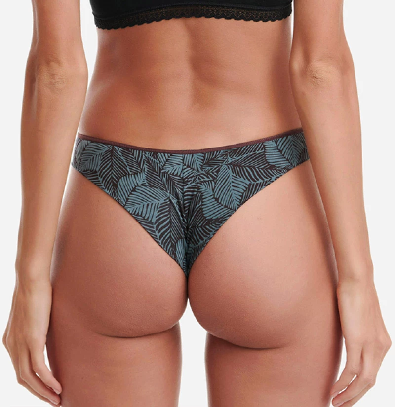 Γυναικείο brazil slip Walk με σχέδια - Brief από ίνες bamboo - 2 pack