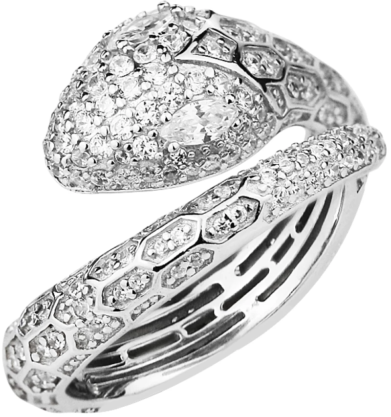 Δαχτυλίδι Snake silver από ασήμι 925º
