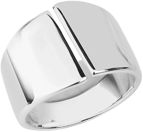Δαχτυλίδι Slash ασημένιο από alloy