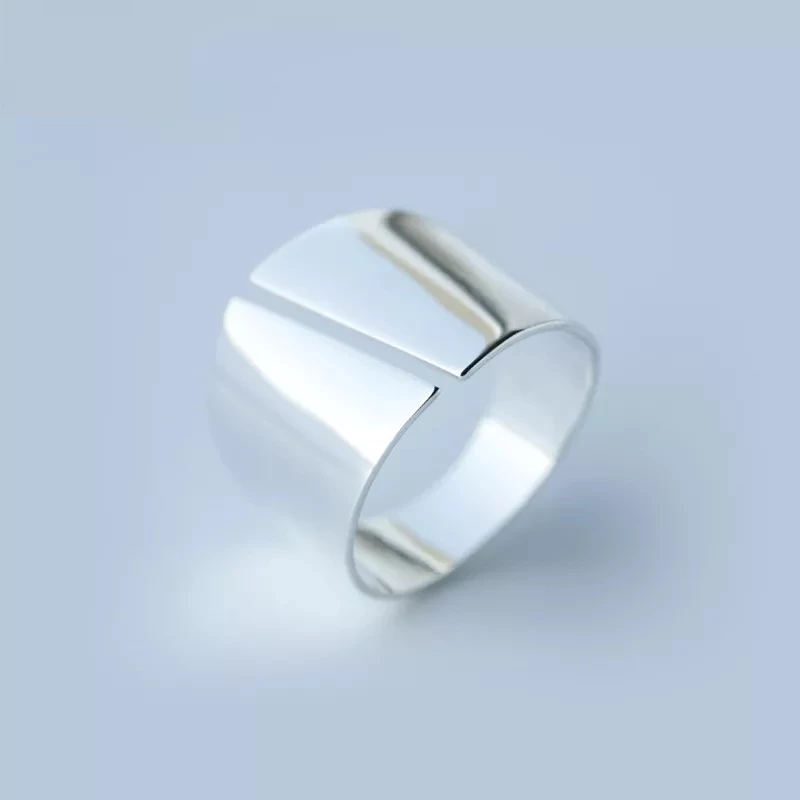 Δαχτυλίδι Slash ασημένιο από alloy