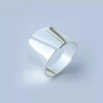 Δαχτυλίδι Slash ασημένιο από alloy