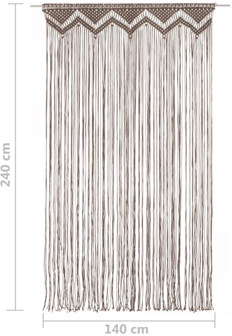 ΚΟΥΡΤΙΝΑ ΜΑΚΡΑΜΕ TAUPE 140 X 240 ΕΚ. ΒΑΜΒΑΚΕΡΗ 323980