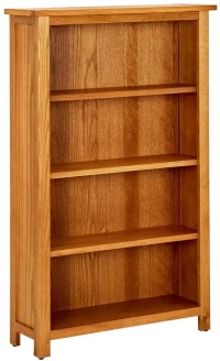 ΒΙΒΛΙΟΘΗΚΗ ΜΕ 4 ΕΠΙΠΕΔΑ 70 X 22 X 110 ΕΚ. ΑΠΟ ΜΑΣΙΦ ΞΥΛΟ ΔΡΥΟΣ 331735