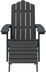 ΚΑΡΕΚΛΑ ΚΗΠΟΥ ADIRONDACK ΜΕ ΥΠΟΠΟΔΙΟ ΑΝΘΡΑΚΙ ΑΠΟ HDPE 318646