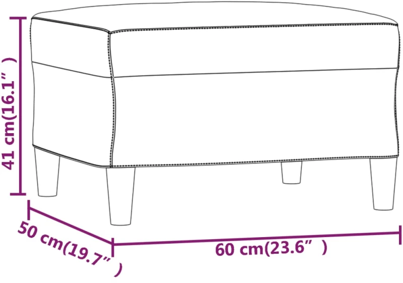 ΥΠΟΠΟΔΙΟ ΚΑΦΕ60X50X41 ΕΚ. ΥΦΑΣΜΑΤΙΝΟ 349282