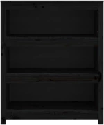 ΒΙΒΛΙΟΘΗΚΗ ΜΑΥΡΗ 80X35X97 ΕΚ. ΑΠΟ ΜΑΣΙΦ ΞΥΛΟ ΠΕΥΚΟΥ 821683