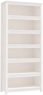 ΒΙΒΛΙΟΘΗΚΗ ΛΕΥΚΗ 80X35X183 ΕΚ. ΑΠΟ ΜΑΣΙΦ ΞΥΛΟ ΠΕΥΚΟΥ 821695
