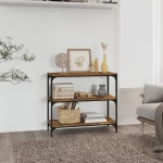 ΒΙΒΛΙΟΘΗΚΗ ΚΑΠΝΙΣΤΗ ΔΡΥΣ 80 X 33 X 70,5 ΕΚ. ΕΠΕΞ. ΞΥΛΟ & ΑΤΣΑΛΙ 819339