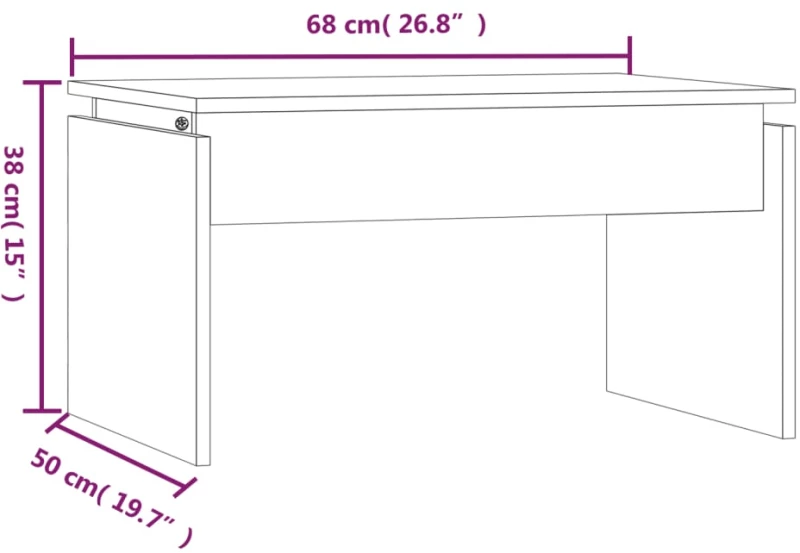 ΤΡΑΠΕΖΑΚΙ ΣΑΛΟΝΙΟΥ ΚΑΠΝΙΣΤΗ ΔΡΥΣ 68X50X38 ΕΚ. ΕΠΕΞΕΡΓ. ΞΥΛΟ 825840