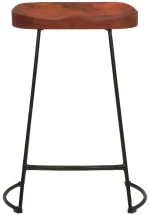 ΣΚΑΜΠΟ ΜΠΑΡ GAVIN 2 ΤΕΜ. 45X40X63 ΕΚ. ΑΠΟ ΜΑΣΙΦ ΞΥΛΟ ΜΑΝΓΚΟ 344915