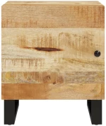 ΚΟΜΟΔΙΝΑ 2 ΤΕΜ. 40 X 33 X 46 ΕΚ. ΑΠΟ ΜΑΣΙΦ ΞΥΛΟ ΜΑΝΓΚΟ 345209