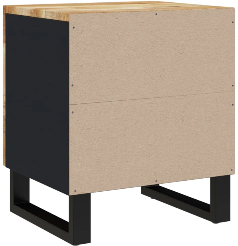 ΚΟΜΟΔΙΝΑ 2 ΤΕΜ. 40 X 33 X 46 ΕΚ. ΑΠΟ ΜΑΣΙΦ ΞΥΛΟ ΜΑΝΓΚΟ 345209