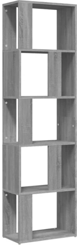 ΒΙΒΛΙΟΘΗΚΗ ΓΚΡΙ SONOMA 45 X 24 X 160 ΕΚ. ΑΠΟ ΕΠΕΞΕΡΓΑΣΜΕΝΟ ΞΥΛΟ 826376