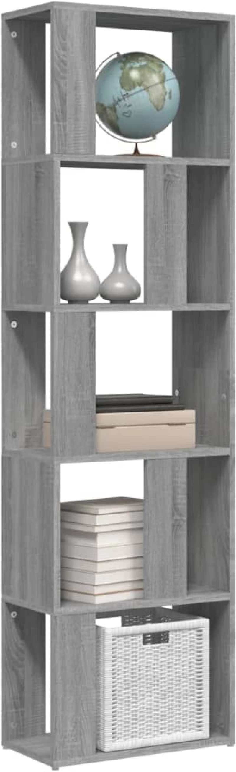 ΒΙΒΛΙΟΘΗΚΗ ΓΚΡΙ SONOMA 45 X 24 X 160 ΕΚ. ΑΠΟ ΕΠΕΞΕΡΓΑΣΜΕΝΟ ΞΥΛΟ 826376