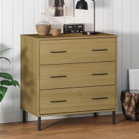 ΝΤΟΥΛΑΠΙ OSLO ΜΕ 3 ΣΥΡΤΑΡΙΑ ΚΑΦΕ 77 X 40 X 79,5 ΕΚ. ΜΑΣΙΦ ΞΥΛΟ 350979