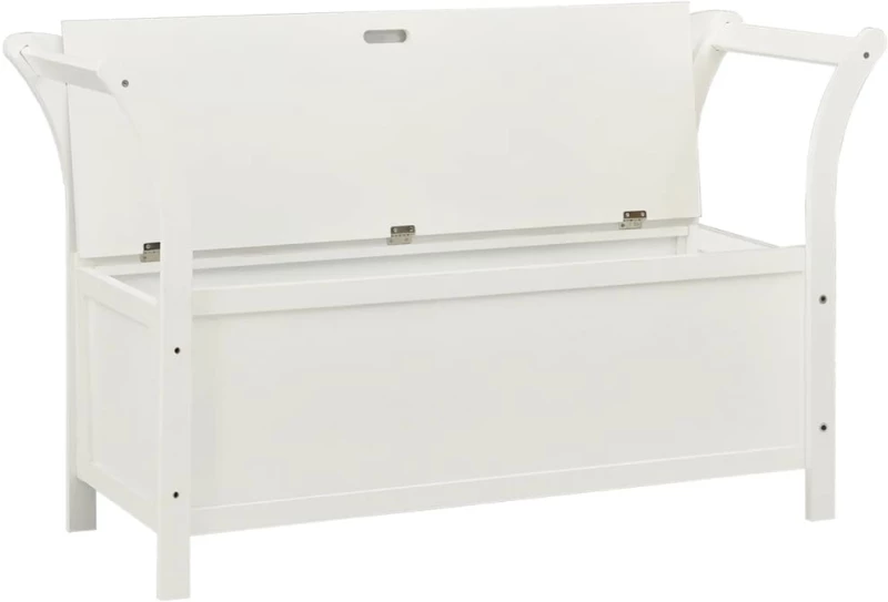 ΠΑΓΚΟΣ ΛΕΥΚΟΣ 107 X 45 X 75,5 ΕΚ. ΑΠΟ ΜΑΣΙΦ ΞΥΛΟ ΕΛΑΤΗΣ 351773