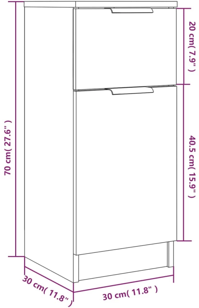 ΝΤΟΥΛΑΠΙ ΛΕΥΚΟ 30 X 30 X 70 ΕΚ. ΑΠΟ ΕΠΕΞΕΡΓΑΣΜΕΝΟ ΞΥΛΟ 811115