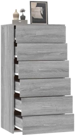 ΝΤΟΥΛΑΠΙ ΜΕ 6 ΣΥΡΤΑΡΙΑ ΓΚΡΙ SONOMA 50X34X96 ΕΚ. ΕΠΕΞΕΡΓ. ΞΥΛΟ 815364