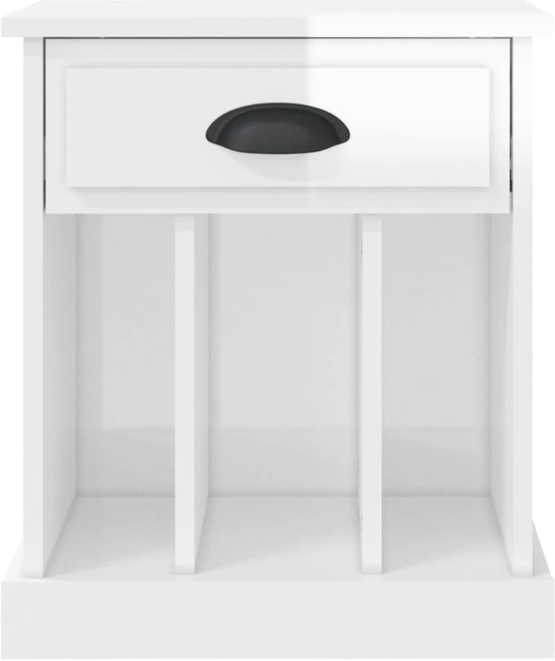 ΚΟΜΟΔΙΝΑ 2 ΤΕΜ. ΓΥΑΛΙΣΤΕΡΟ ΛΕΥΚΟ 43X36X50 ΕΚ. 816349