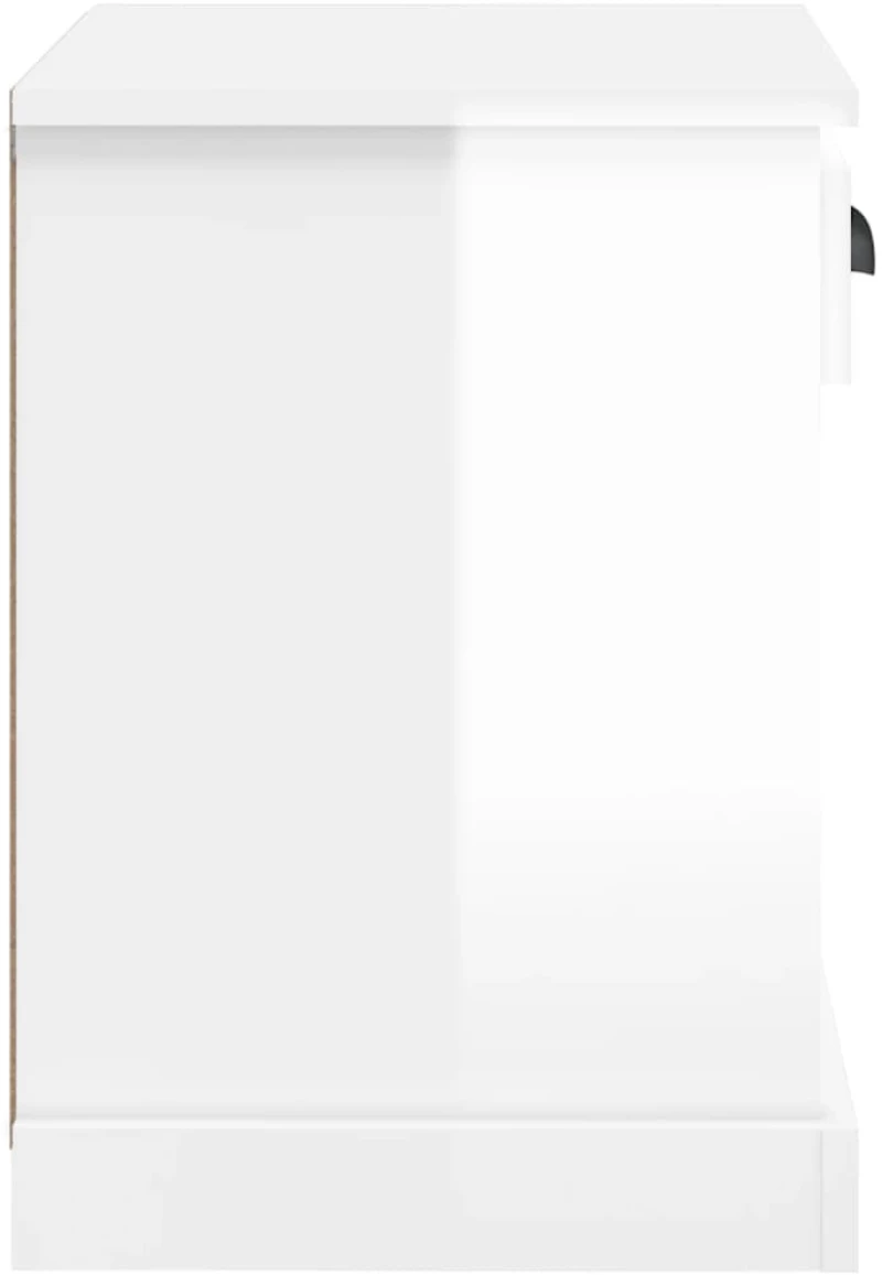 ΚΟΜΟΔΙΝΑ 2 ΤΕΜ. ΓΥΑΛΙΣΤΕΡΟ ΛΕΥΚΟ 43X36X50 ΕΚ. 816349