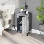 ΚΟΜΟΔΙΝΑ 2 ΤΕΜ. ΓΚΡΙ ΣΚΥΡΟΔΕΜΑΤΟΣ 40X35X70 ΕΚ. ΕΠΕΞΕΡΓ. ΞΥΛΟ 819653