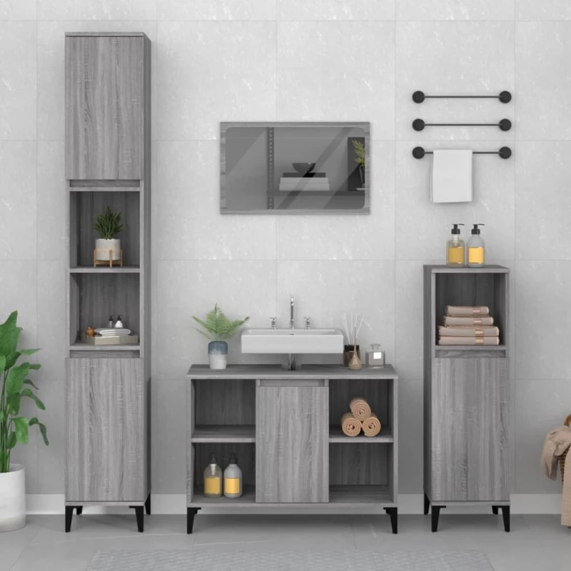 ΝΤΟΥΛΑΠΙ ΝΙΠΤΗΡΑ ΓΚΡΙ SONOMA 80 X 33 X 60ΕΚ. ΕΠΕΞΕΡΓΑΣΜΕΝΟ ΞΥΛΟ 821298
