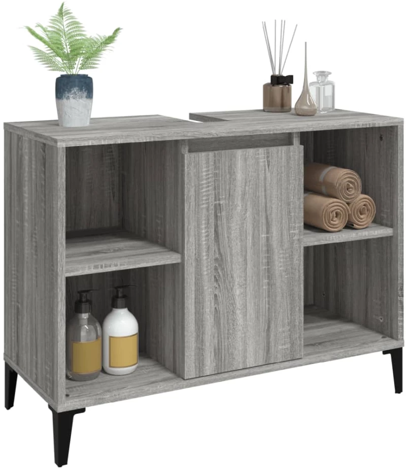 ΝΤΟΥΛΑΠΙ ΝΙΠΤΗΡΑ ΓΚΡΙ SONOMA 80 X 33 X 60ΕΚ. ΕΠΕΞΕΡΓΑΣΜΕΝΟ ΞΥΛΟ 821298