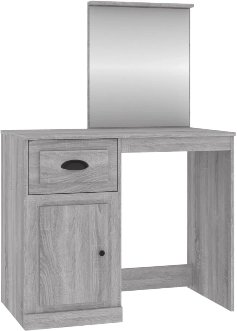ΜΠΟΥΝΤΟΥΑΡ ΜΕ ΚΑΘΡΕΦΤΗ ΓΚΡΙ SONOMA 90X50X132,5 ΕΚ. ΕΠΕΞ. ΞΥΛΟ 816766