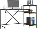 ΓΡΑΦΕΙΟ ΜΕ ΡΑΦΙΑ ΚΑΠΝΙΣΤΗ ΔΡΥΣ 135X50X90 ΕΚ. ΕΠΕΞ. ΞΥΛΟ/ΣΙΔΗΡΟΣ 826711