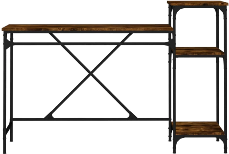 ΓΡΑΦΕΙΟ ΜΕ ΡΑΦΙΑ ΚΑΠΝΙΣΤΗ ΔΡΥΣ 135X50X90 ΕΚ. ΕΠΕΞ. ΞΥΛΟ/ΣΙΔΗΡΟΣ 826711