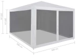 ΤΕΝΤΑ ΕΚΔΗΛΩΣΕΩΝ ΜΕ 4 ΤΟΙΧΩΜΑΤΑ ΜΕ ΔΙΧΤΥ 3 X 3 Μ. 45108