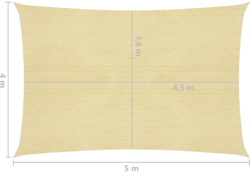 ΠΑΝΙ ΣΚΙΑΣΗΣ ΜΠΕΖ 4 X 5 Μ. ΑΠΟ HDPE 160 ΓΡ/Μ² 311133