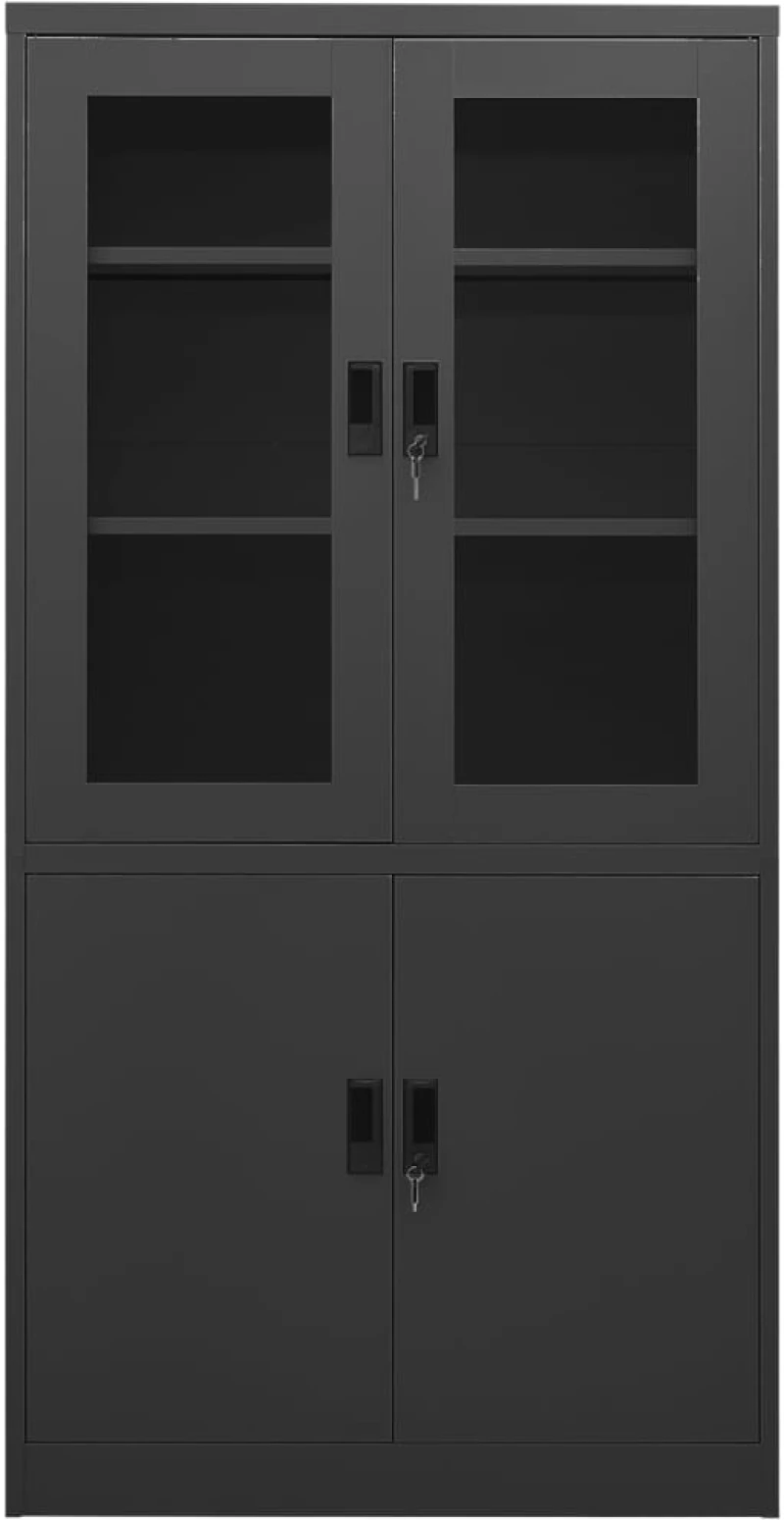 ΝΤΟΥΛΑΠΑ ΓΡΑΦΕΙΟΥ 90 X 40 X 180 ΕΚ. ΑΝΘΡΑΚΙ ΑΤΣΑΛΙΝΗ 335949