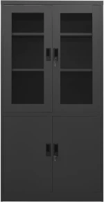 ΝΤΟΥΛΑΠΑ ΓΡΑΦΕΙΟΥ 90 X 40 X 180 ΕΚ. ΑΝΘΡΑΚΙ ΑΤΣΑΛΙΝΗ 335949