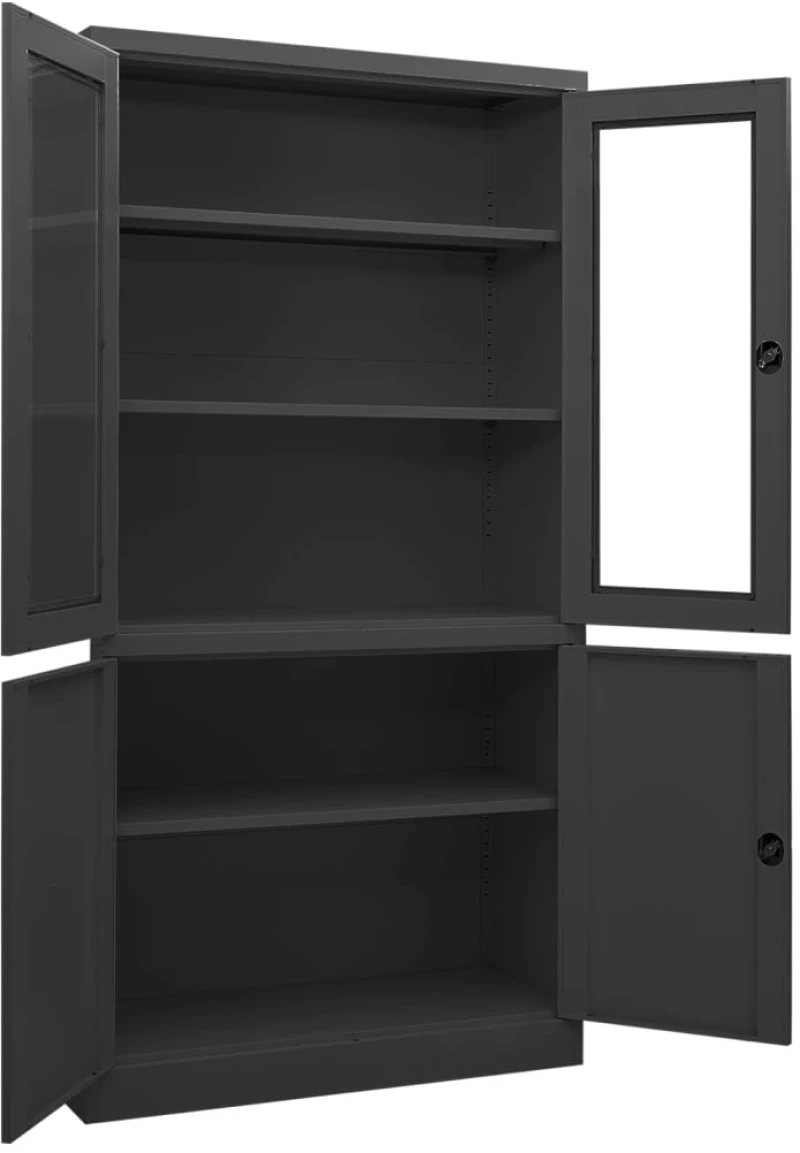 ΝΤΟΥΛΑΠΑ ΓΡΑΦΕΙΟΥ 90 X 40 X 180 ΕΚ. ΑΝΘΡΑΚΙ ΑΤΣΑΛΙΝΗ 335949