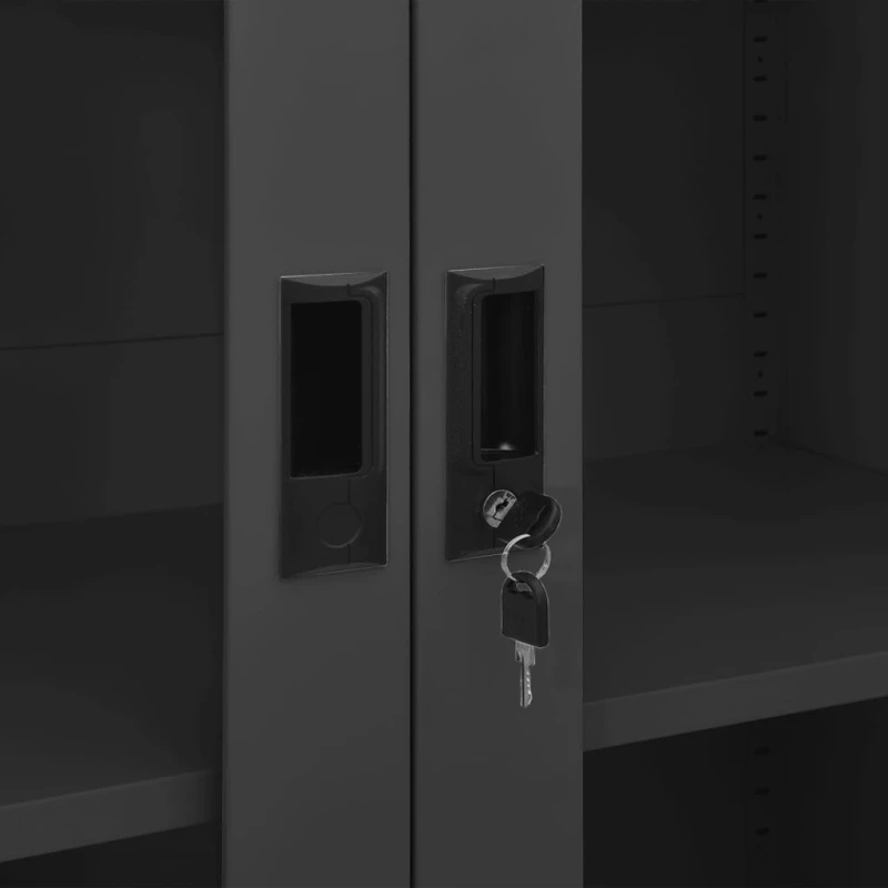 ΝΤΟΥΛΑΠΑ ΓΡΑΦΕΙΟΥ 90 X 40 X 180 ΕΚ. ΑΝΘΡΑΚΙ ΑΤΣΑΛΙΝΗ 335949