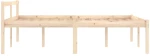 ΠΛΑΙΣΙΟ ΚΡΕΒΑΤΙΟΥ 120 X 190 ΕΚ. ΑΠΟ ΜΑΣΙΦ ΞΥΛΟ 4FT SMALL DOUBLE 810584
